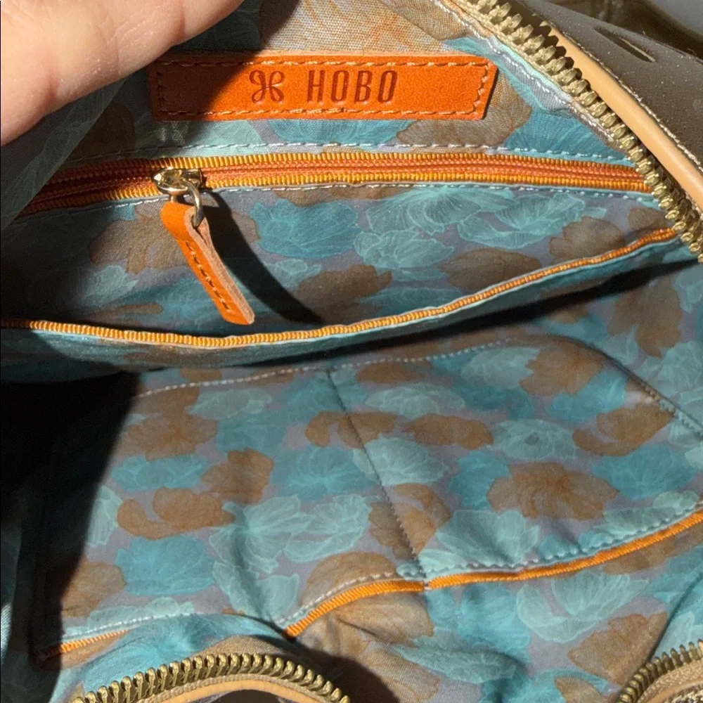 HOBO Gold Metallic Shoulder Bag